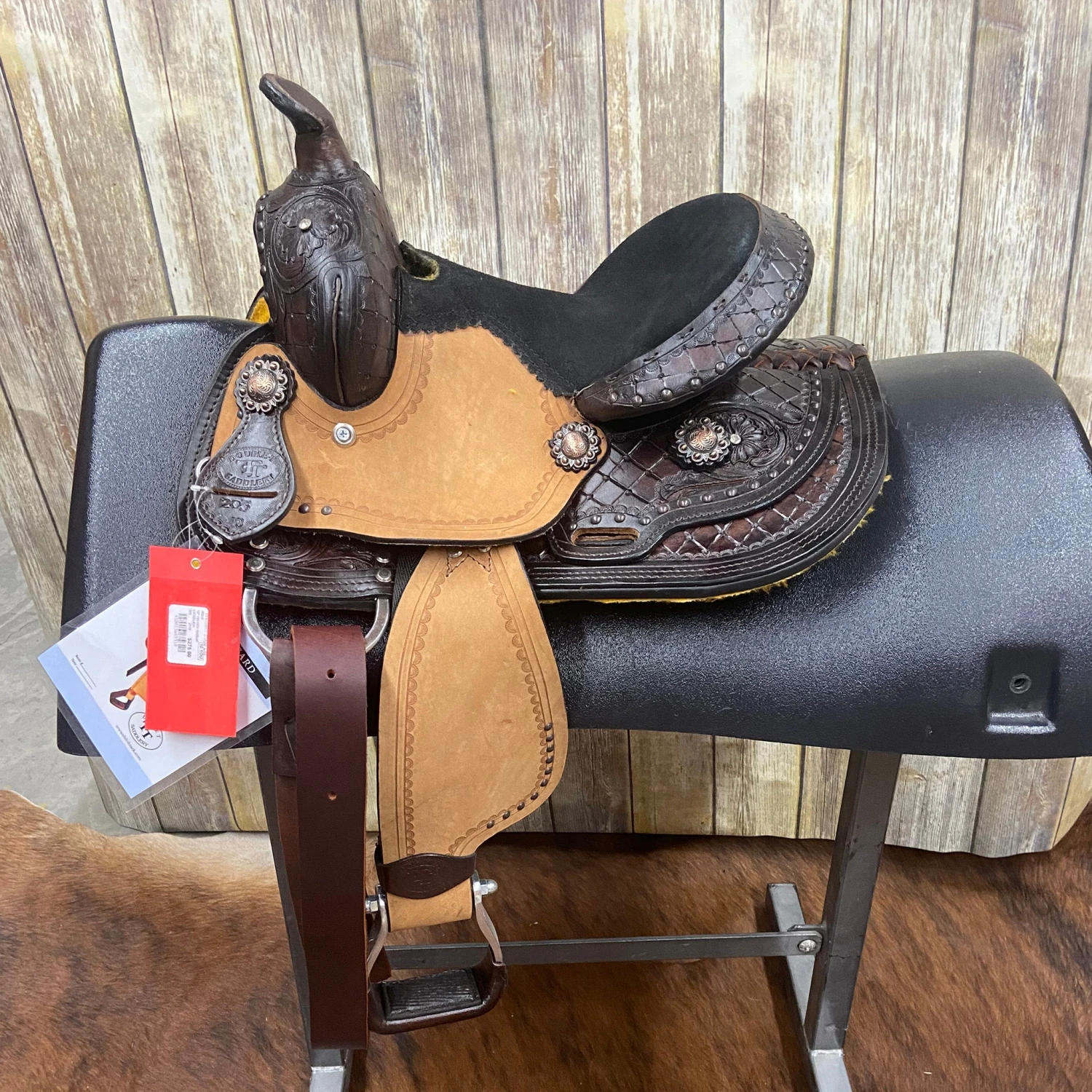 Shiloh Youth Dark Oil Hard 10 Inch Saddle 1 Shiloh Youth Dark Oil Hard 10 Inch Saddle