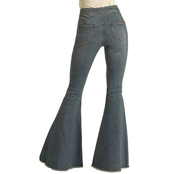 Rock & Roll Women's High Rise Bell Bottom Jeans 2 Rock & Roll Women's High Rise Bell Bottom Jeans - Image 2